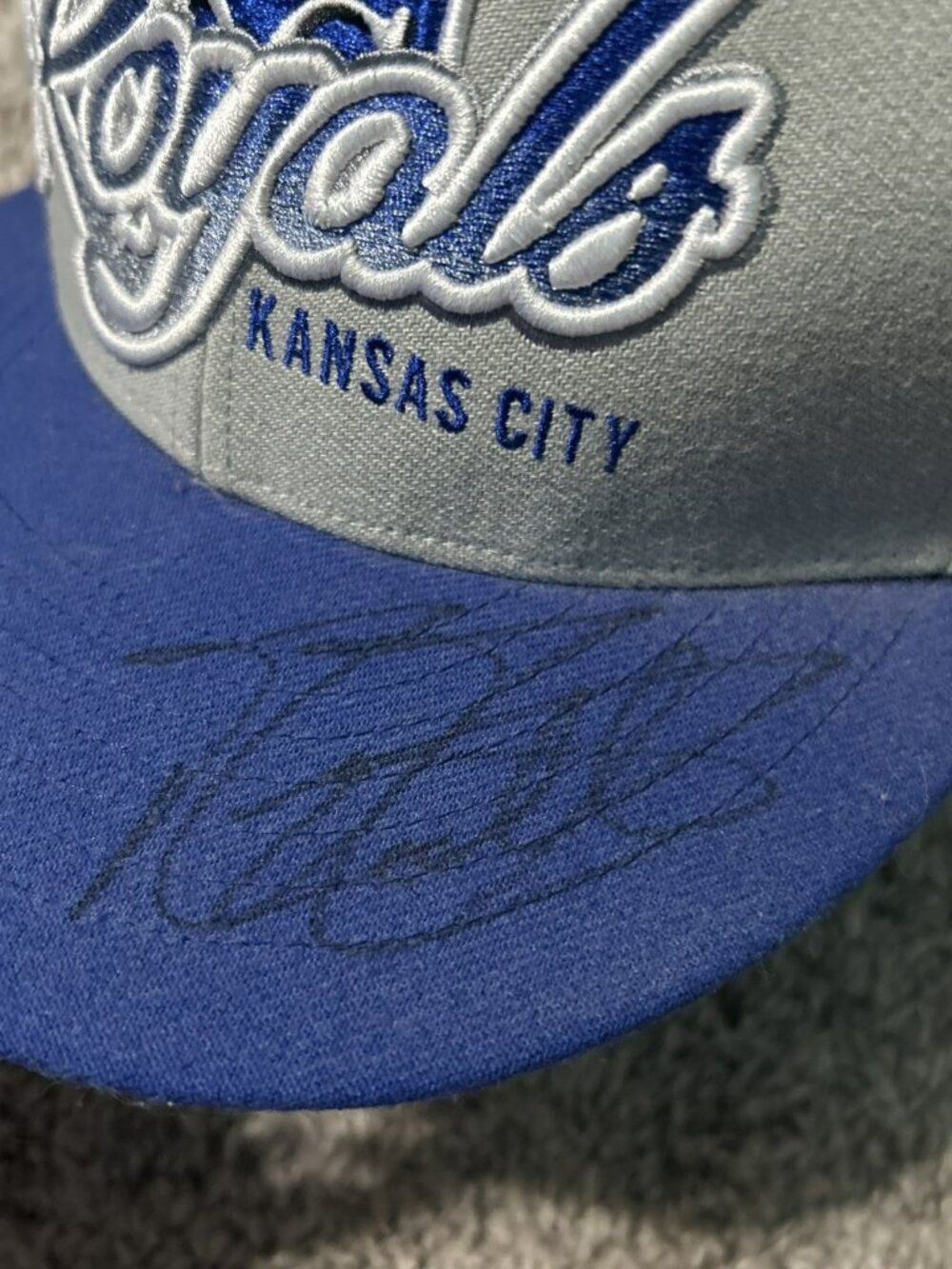 Mike Moustakas Signed Kansas City Royals Hat Autographed Baseball Cap One Size